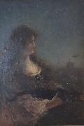 Alfred Stevens Allegory of the night Germany oil painting artist